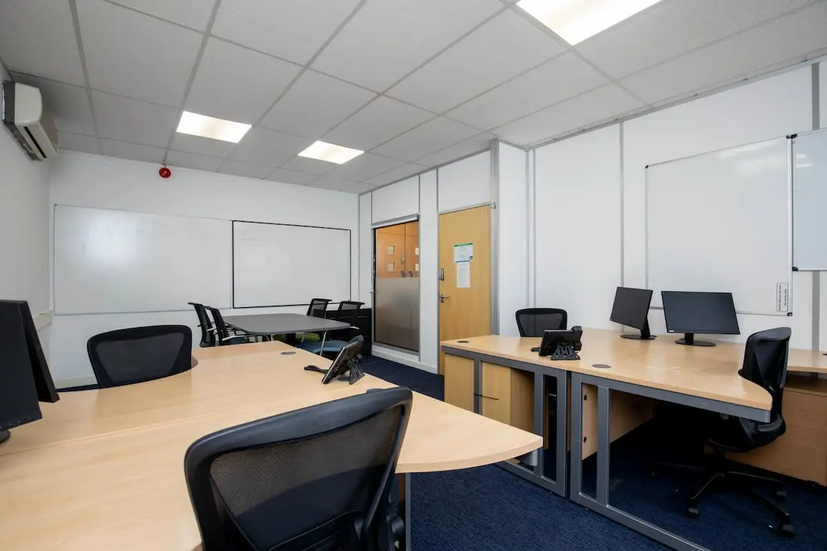 Bright naturally lit office interior at Alexandra Gate Cardiff